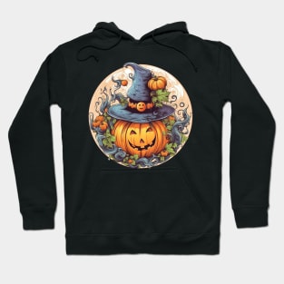 spooky autumn fall cute cat bat Hoodie